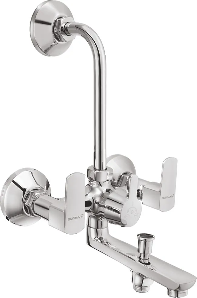 Lavatory Faucets: Optimus Wall Mixer 3 In 1 (272201450051GP)